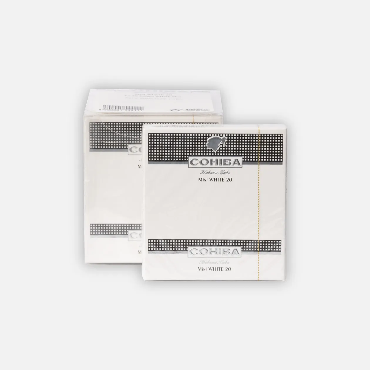 Cohiba Mini White 20 cigars, elegant packaging.