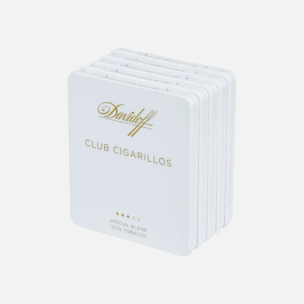 Davidoff Club Cigarillos, sleek white packaging, special blend.