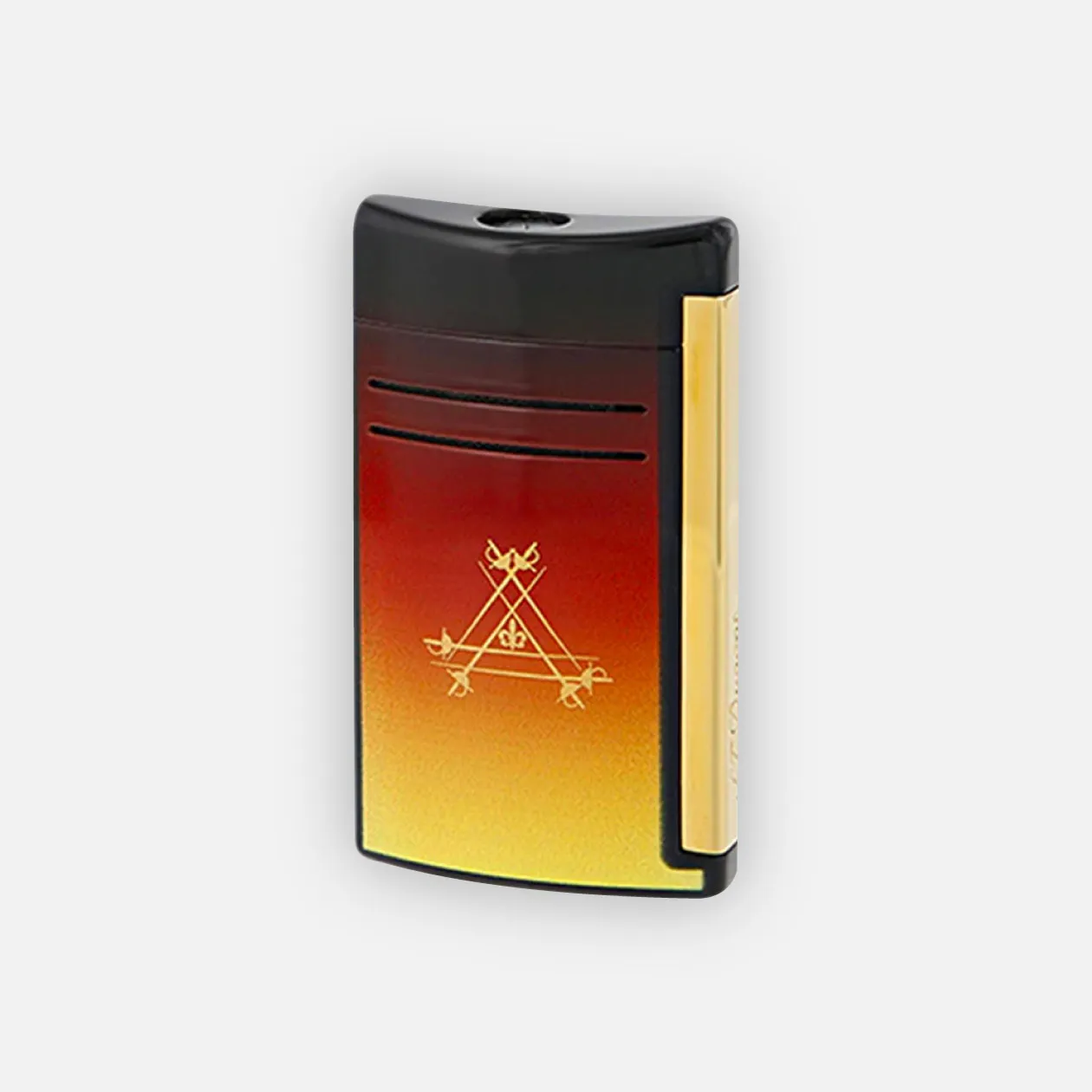 Arturo Fuente cigar lighter, sleek gradient design with gold accents.