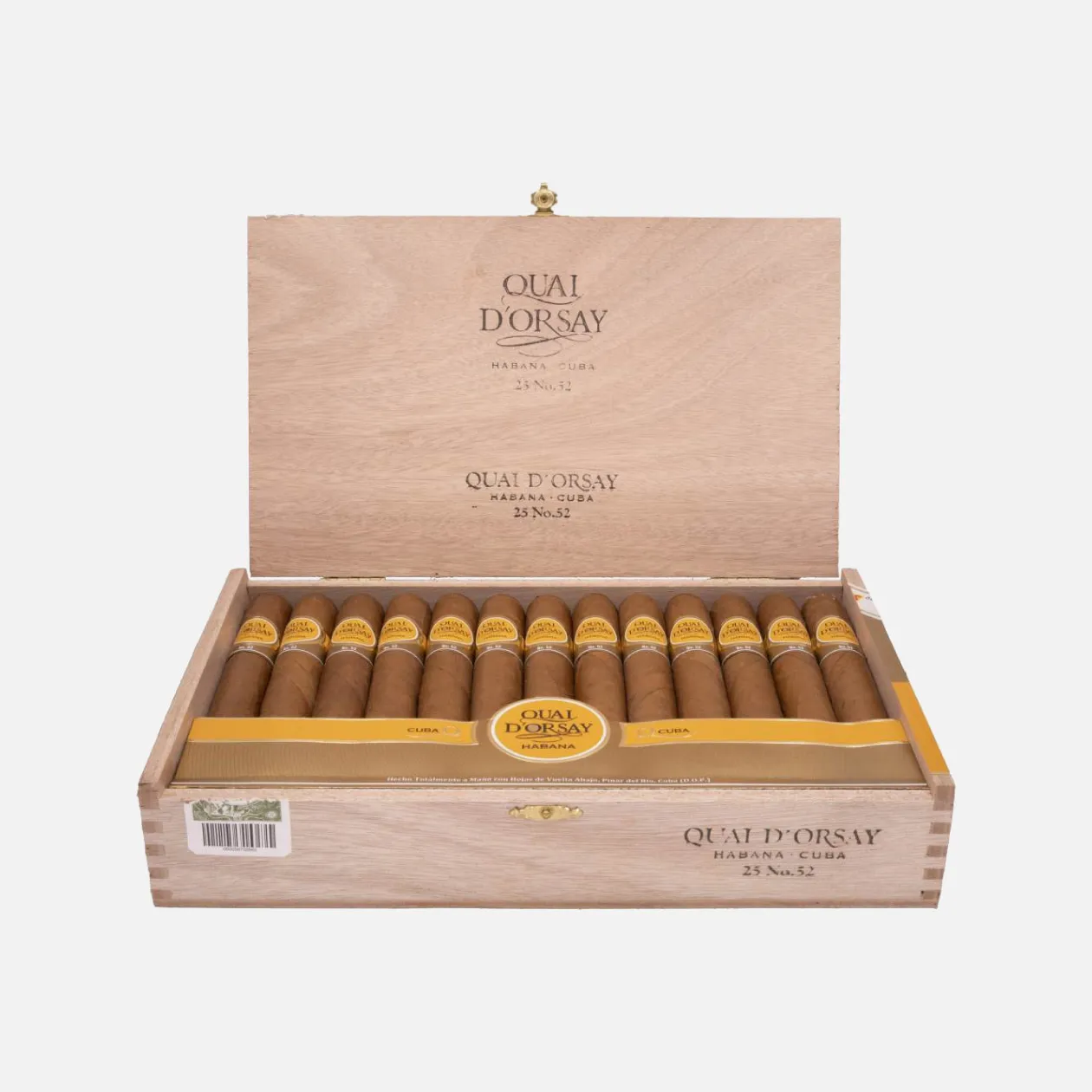 Quai D'Orsay No.52 cigars in an elegant wooden box.