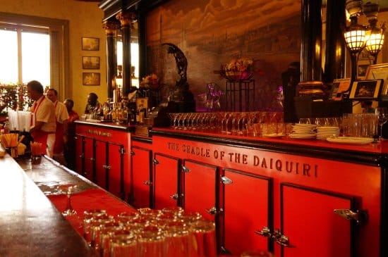 The bar at El Floridita, Havana